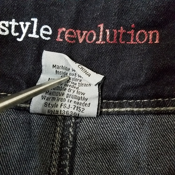 Freestyle jeans revolution jeans flare boot jeans blue women's size 5 NEW - Picture 6 of 10